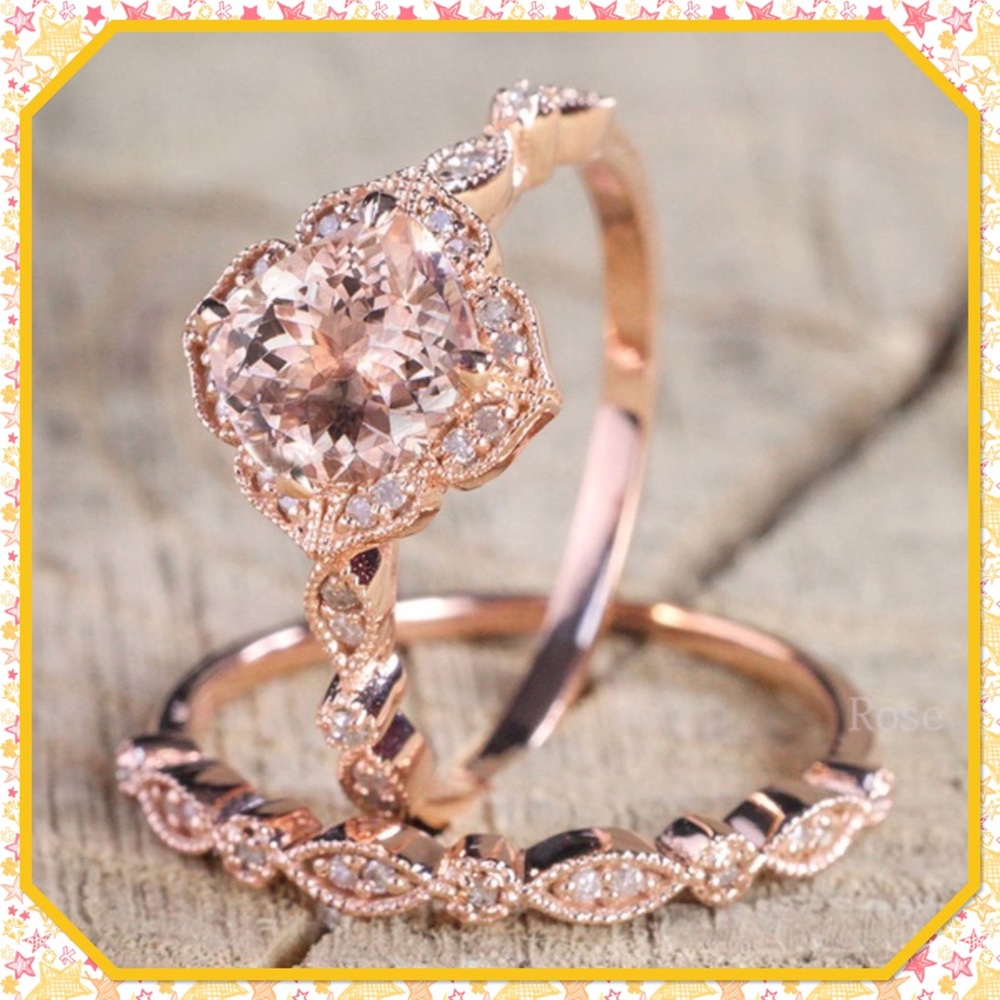 💍NEW💍18K Rose Gold Plated CZ Diamond Ring💍